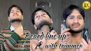 Sharp & Defined Beard Line-Up | Trimmer Tutorial #beard #tutorial #beardstyle #hairstyle #haircut 