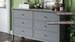 Franklin 6 Drawer Dresser Features