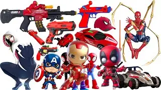 Marvel Spider-Man Toy Unboxing Review | Marvel Top Trumps Match Board Game | Captain America Shield