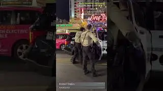 Фримонт-стрит, Лас-Вегас, 27 сентября 🚨 Полицейские бьют мужчину лицом к лицу, танцы, тверкинг и ...