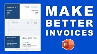 How to create INCREDIBLE invoices. Free template included!