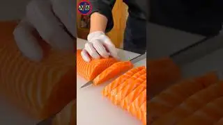 Knife Skills - Professional video fish cutting skills sashimi and sushi food #video #skills #fish