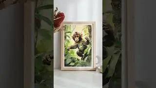 Monkey watercolor painting. #monkeysspinningmonkeys