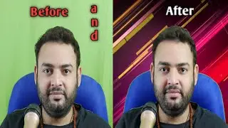 How to change  a green screen background in mobile phone