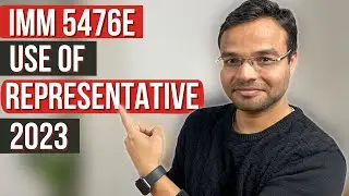 IMM 5476e - Use of REPRESENTATIVE