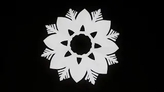 How to Make an Easy Paper Cutting Snowflake | Christmas Mandala Paper Art | Window Decoration