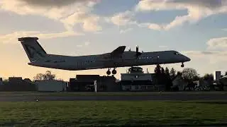 Hard landing Dash 8Q400 EBKT