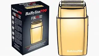 BaBylissPro Double Foil Shaver Cordless Titanium Foils Metal Housing FOILFX02 - Gold