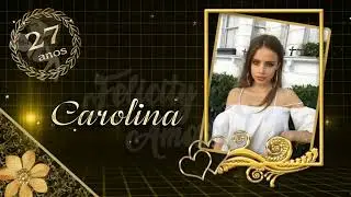 Convite Animado Gold Adulto Feminino