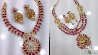 latest ruby necklace designs /latest gemstone jewelry designs