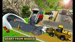 Railway Road Tunnel Construction Simulator 2018 - Android Gameplay# 1