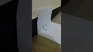 3d standing lines on paper || talented artist ||