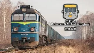 D29: 183 szlak Dąbrowa G&oacute;rnicza Ząbkowice - Piekło || ST44, DE6400, SM42, BR232 || Rp1