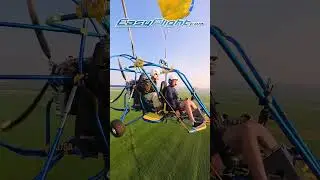 Perfect Checkride Landing! 🎸🎵🪂 Time to Fly! #flying #poweredparachutes