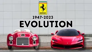 The Evolution of Ferrari (1947-2023) #evolution #carsevolution #ferrari