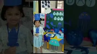 Blue Day Celebration @SMIT N JOY PRESCHOOL #blue day#shorts..#trending