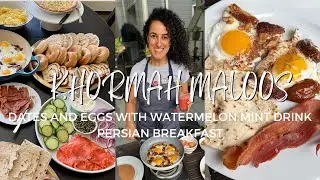 What to Put on Your Persian Breakfast or Brunch Table - Khormah Maloos (Kurdish dates and eggs)