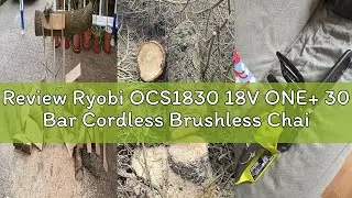 Review Ryobi OCS1830 18V ONE+ 30 Bar Cordless Brushless Chainsaw (Battery & Charger Excluded)