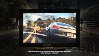 Need for Speed: Rivals &mdash; It Starts Here (гонщик) Учебник &laquo;Начать гонку&raquo; (типы, информация) и т. д.