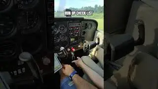 RUN UP CHECK LIST AS A STUDENT PILOT (Cessna 172P) #aviation #pilot #ppl #airlines #airplane #plane