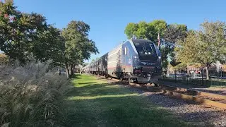 Mostly Siemens Train!?! | Amtrak Missouri River Runner station stop 10/6/24