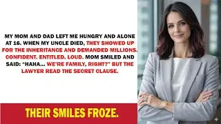 My Mom Left Me at 16 — Years Later, At the Uncle's Inheritance Reading, They Demanded Millions...But