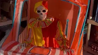 Skeleton Clown in his Candy Booth