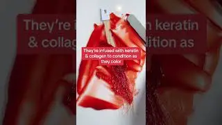 Lets Swatch This Vivid Red Hair Dye