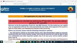 How to re-register IGNOU online| IGNOU re-registration process online |ignou registration kaise kare