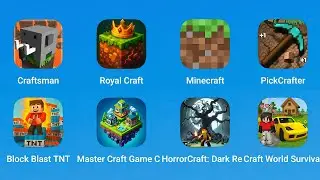 Craftsman, Royal Craft, Minecraft, PickCrafter, Block Blast TNT, Master Building, HorrorCraft