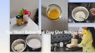 Traditional Ghee Making For Authentic Test (Bilona Ghee) using Mixer 