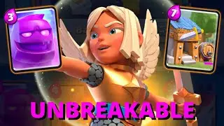 Unbreakable Elixir Golem Barbarian Hut Deck - CLASH ROYALE