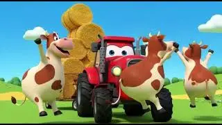 Happy Tractor On The Farm
