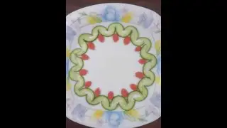 how to decorate salad plate#107 simple and easy...