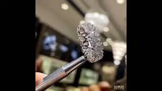 Unique Pear Cut White Sapphire Eternity Band