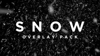 Snow Overlay Pack | 10 Realistic Falling Snow Overlays (Loop-Ready, HD/4K)
