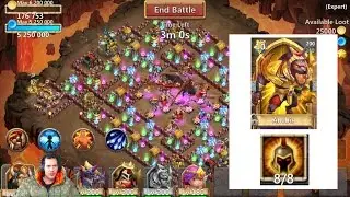 ANUBIS 8/ 8 Wargod INSANLY OverPOWERED! Dungeons OWNED Castle Clash