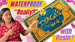 Resin Lippan Art Nameplate ✨ लिपन आर्ट को Waterproof & Long Lasting कैसे बनाएं