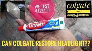#Restore #headlight with #colgate.. review in malayalam  ഒന്ന് പരീക്ഷിച്ചു നോക്കാം by wheels to go