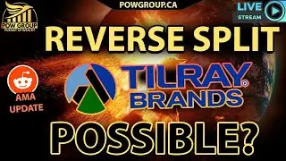 [LIVE] Tilray Brands: Reverse Split Possible? Reddit AMA Update & TLRY Analysis