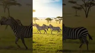 Zebras graze in groups for security reasons from predators