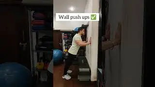 How to perform wall push ups |Fit destiny #youtubeshorts #shortsvideo #shorts