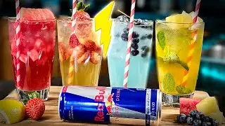 ⚡️Fun Vodka Red Bull Cocktail, Mocktail Recipes | Red Bull Flavored Cocktails