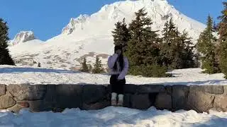 The first video with Kyaw Kyaw Poe 😊Mt.Hood Oregon 🏔️🗻