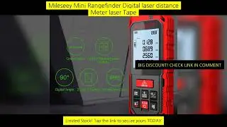 Mileseey Mini Rangefinder Digital Laser Distance Meter Laser Tape Measure