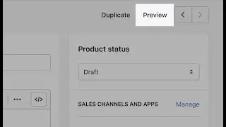 Preview Draft Product in Unpublished Theme on Shopify