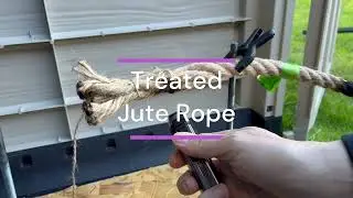 Treated Jute Rope: Testing Fire Retardant Properties