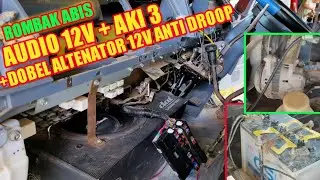 Aki dobel tiga untuk audio anti TEKOR rombak abis