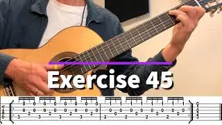 Easy Daily Warm-Up: Daily right hand exercises for guitar, no 45 || Giuliani