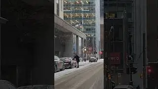 Montreal Downtown Vibes ❄️ 🇨🇦 #montreal #canada #snow #winter #travel #bobmarley